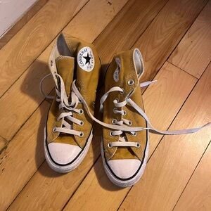 Converse Mustard High-Top Sneakers